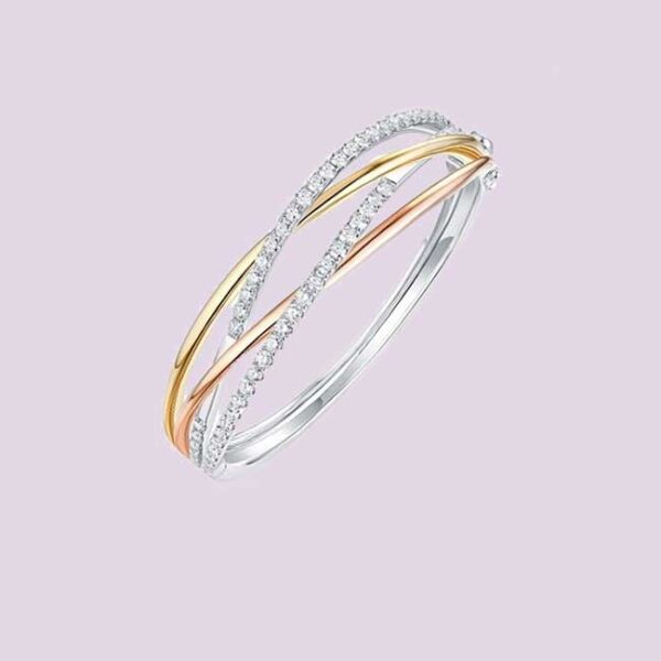 Diamond Tricolor Bracelet