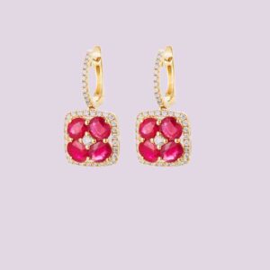 ruby earrings