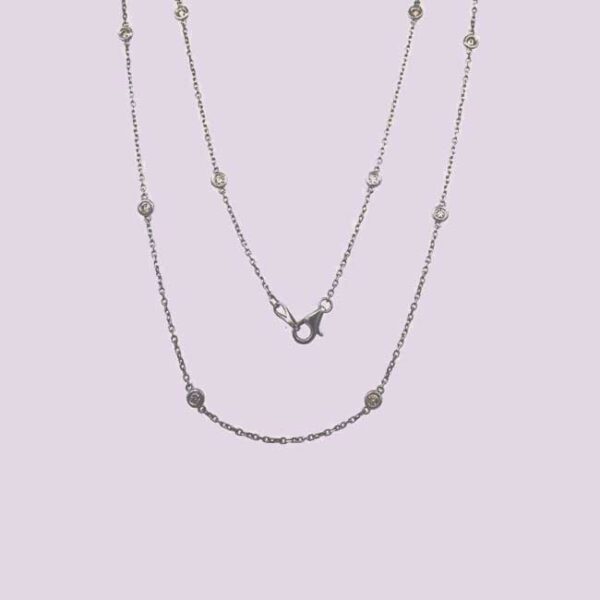 Diamond by the yard necklace