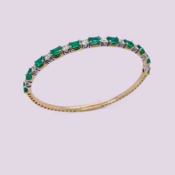 Emerald Diamond Flexi-Bangle