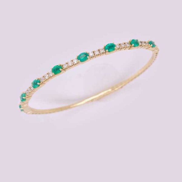 Emerald Diamond Flexi-Bangle