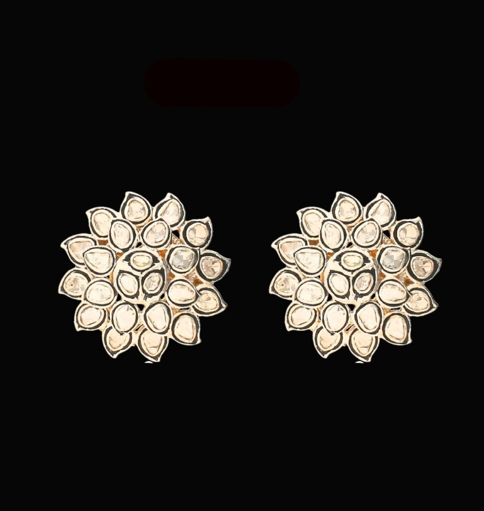 Diamond Polki earrings